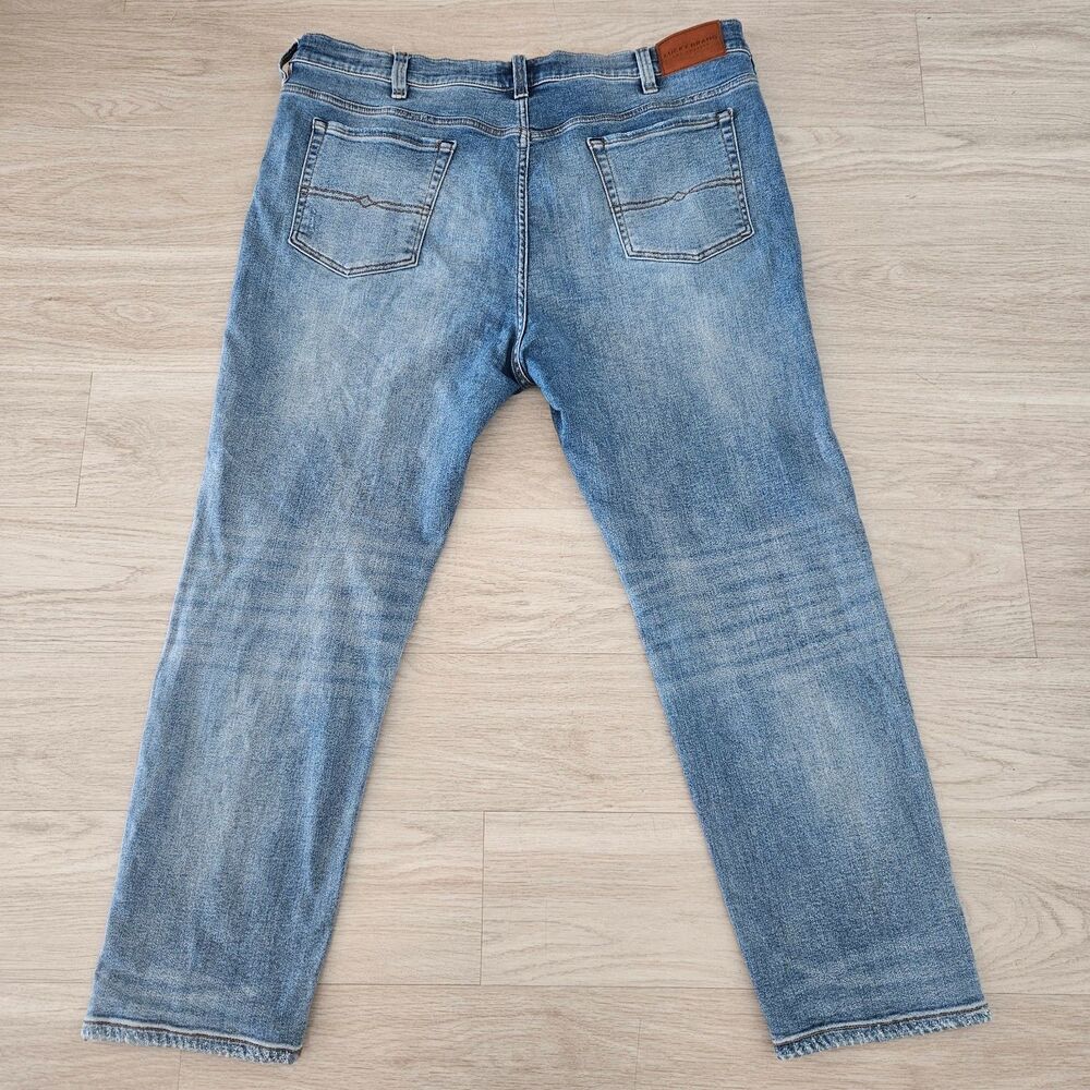 Lucky Brand 411 Athletic Taper Jeans Light Wash Mens 42x30 - Picture 2 of 7